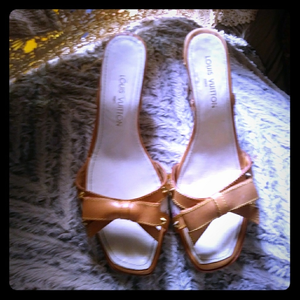 Cruisewear louis vuitton multicolored stud mules